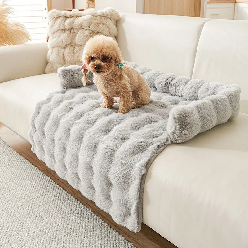 Luxury Faux Fur Pet Mat For Dogs & Cats
