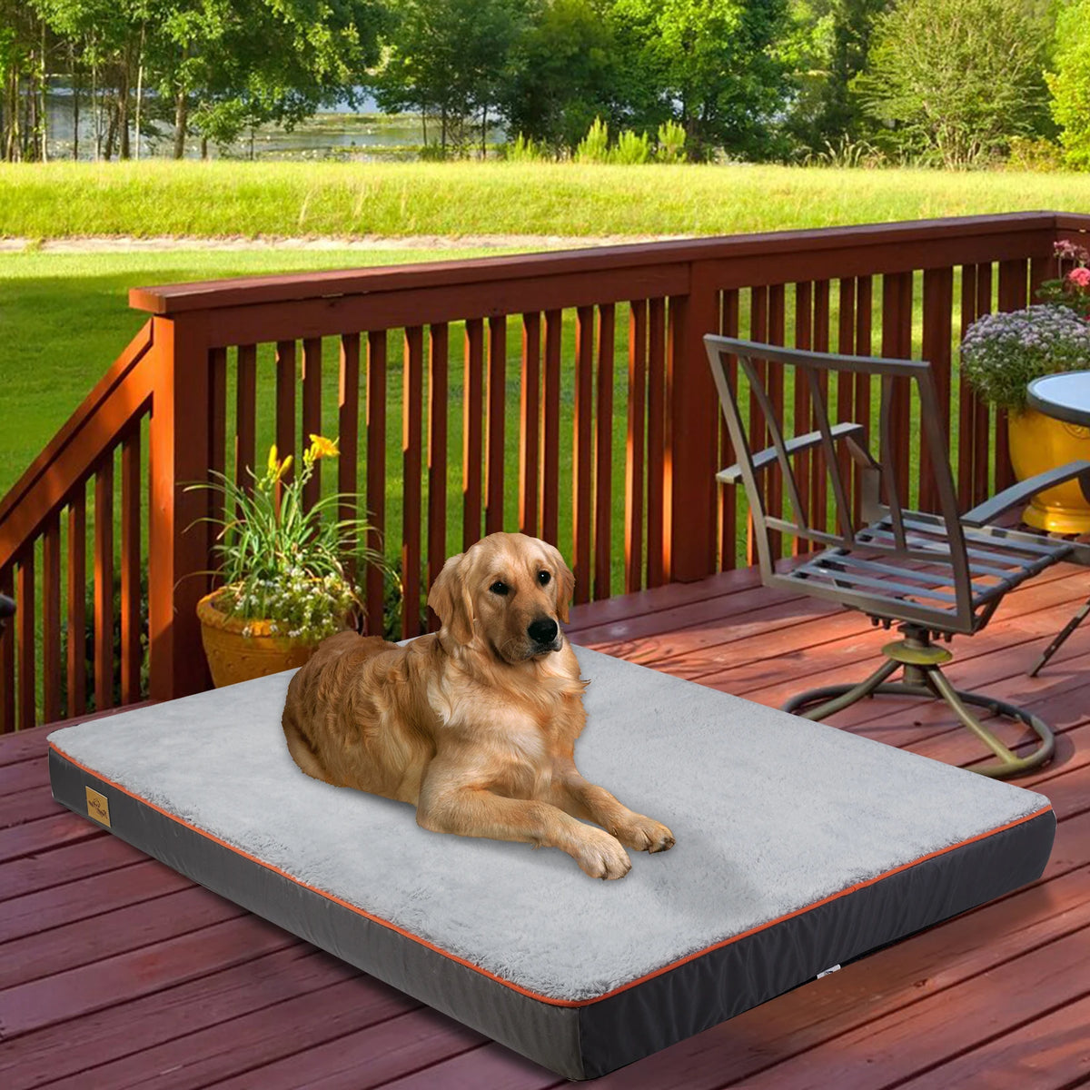 Large Orthopedic Memory Foam Dog Bed