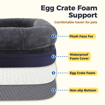 Foldable Dog Bed for Adult and Kids
