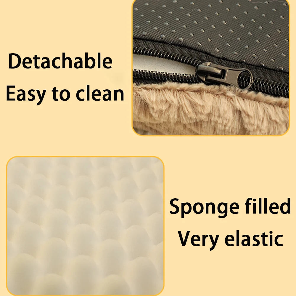 3D Foam Orthopedic Dog Bed Faux Fur Cover