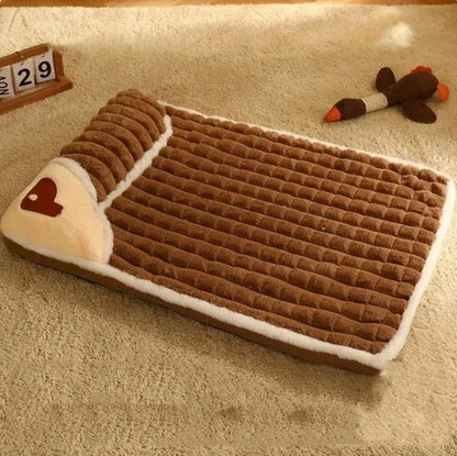 Winter Orthopedic Memory Foam Dog Bed