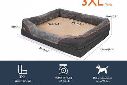 Jumbo Orthopedic Memory Foam Dog Bed