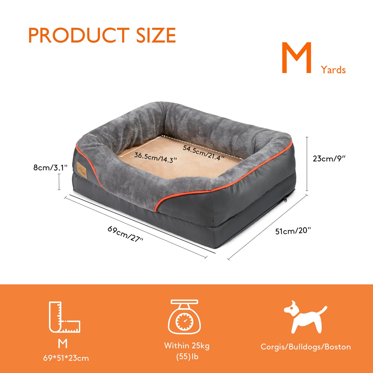 Jumbo Orthopedic Memory Foam Dog Bed