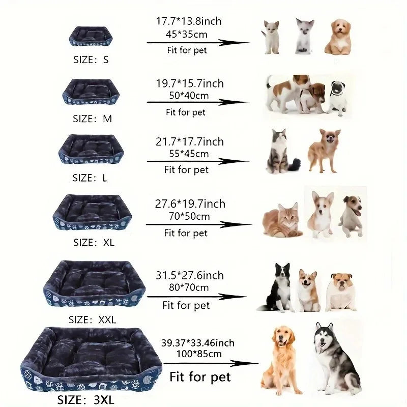 Soft Winter cushion Plush Pet Sofa Bed