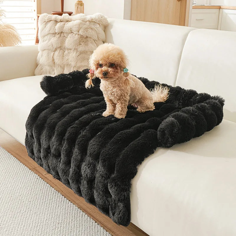 Luxury Faux Fur Pet Mat For Dogs & Cats