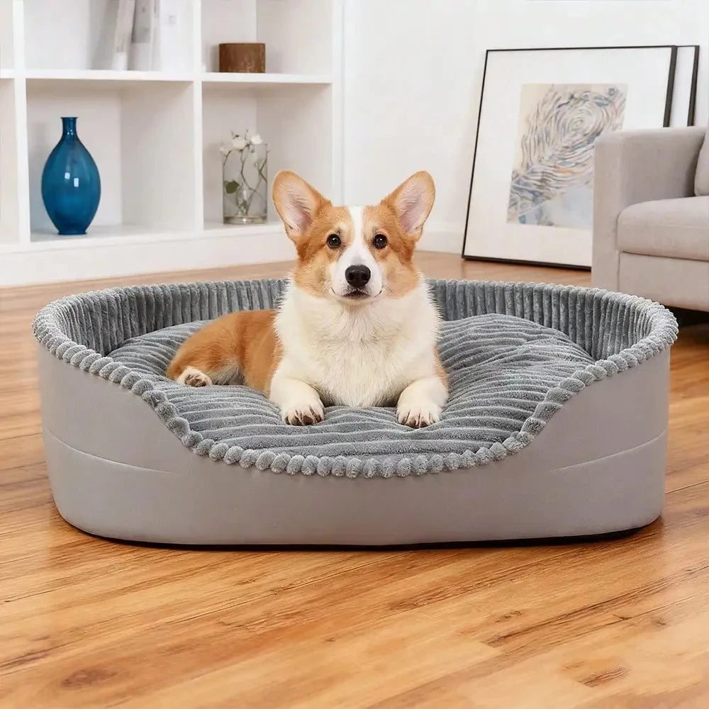 Machine Washable Plush Pet Bed