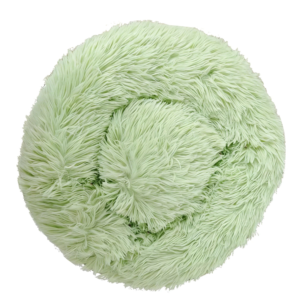 Round Plush Warm Basket Pet Bed