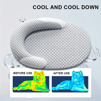 Cooling Pet Bed Breathable Ice Silk Mat for Dogs & Cats