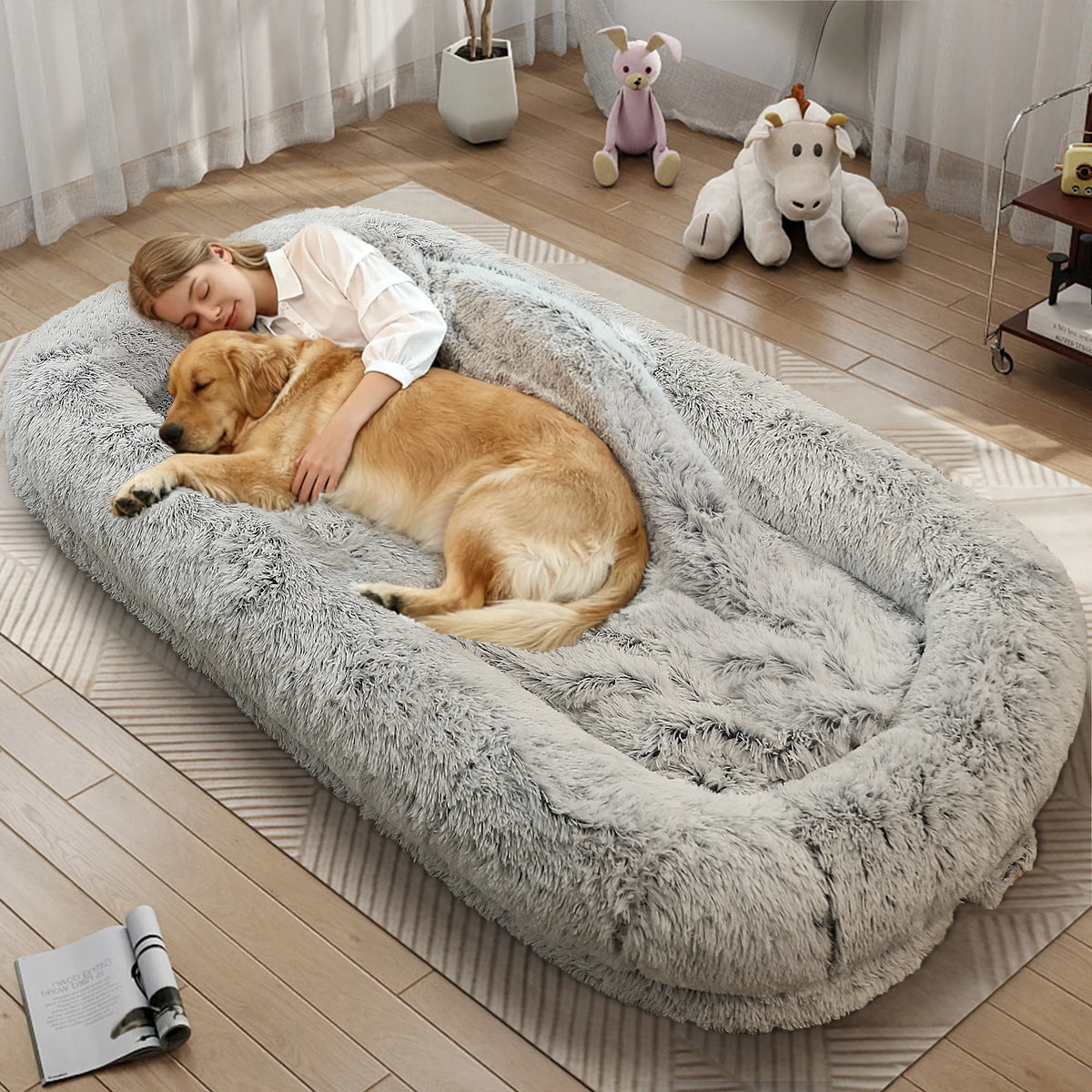 Human Size Orthopedic Dog Bed Removable Cover