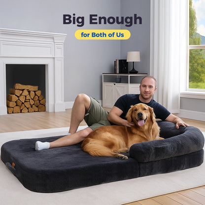 Foldable Dog Bed for Adult and Kids
