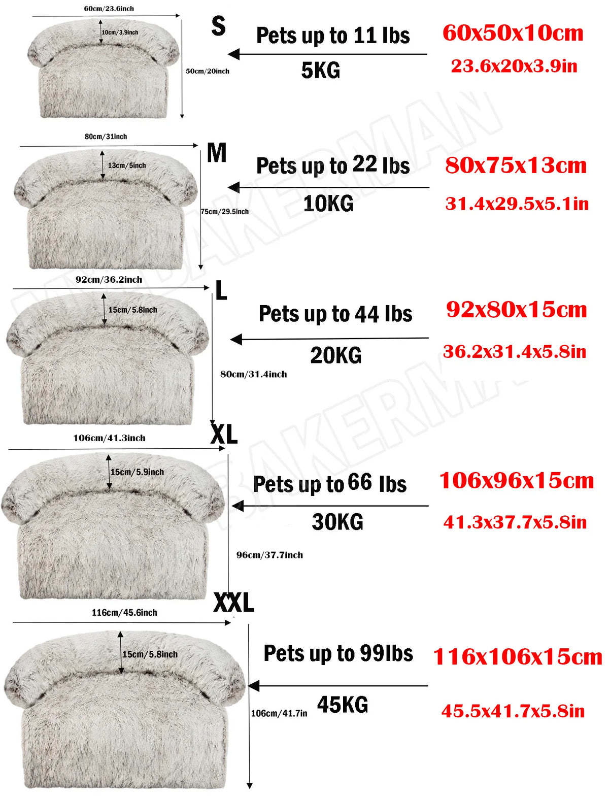 Premium Winter Washable Dog Sofa Bed
