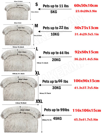 Premium Winter Washable Dog Sofa Bed