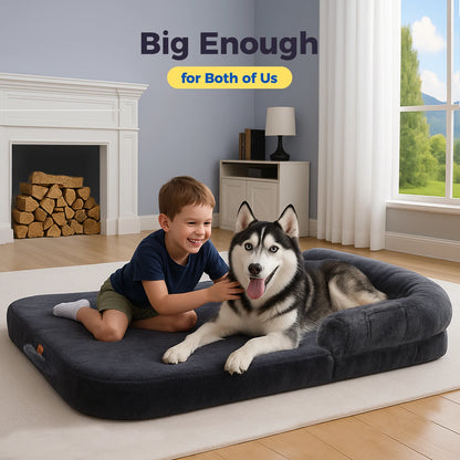 Foldable Dog Bed for Adult and Kids