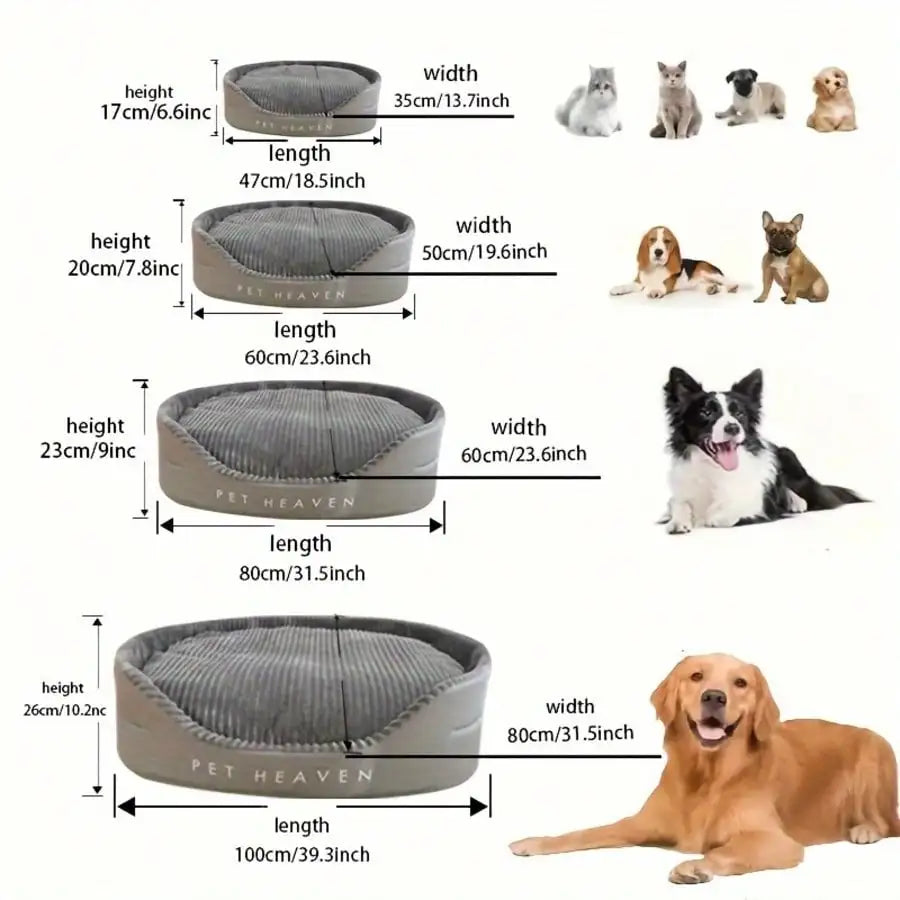 Machine Washable Plush Pet Bed