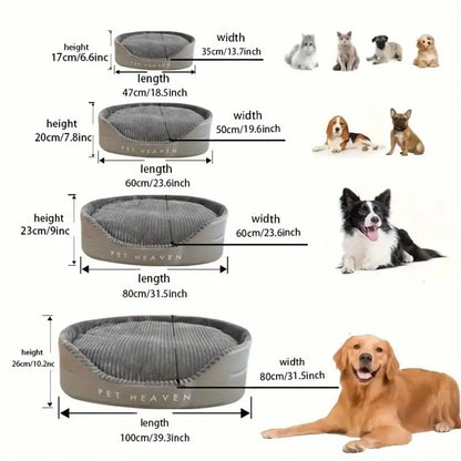 Machine Washable Plush Pet Bed