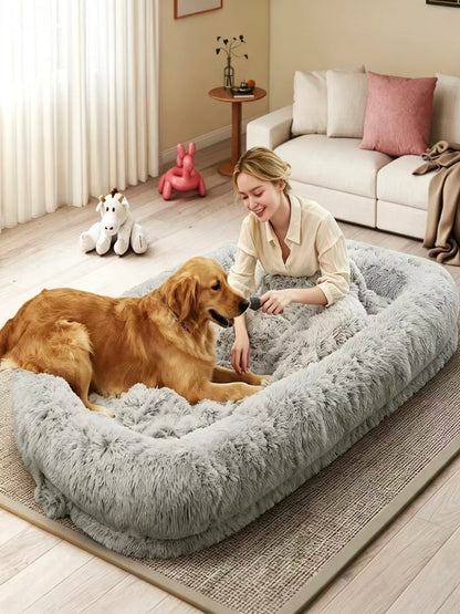 Human Size Orthopedic Dog Bed Removable Cover