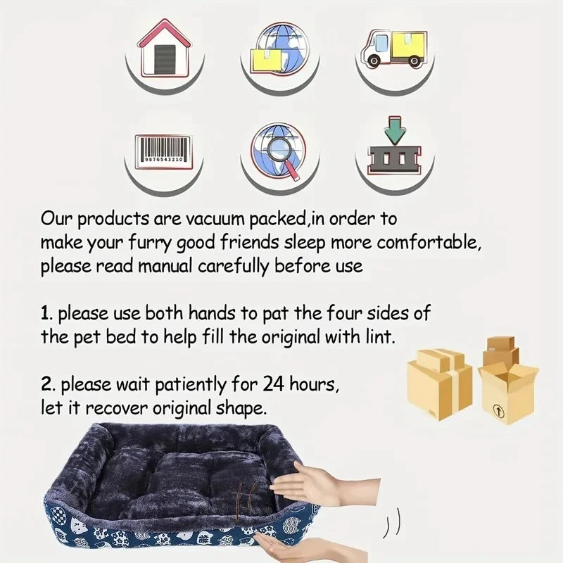 Soft Winter cushion Plush Pet Sofa Bed