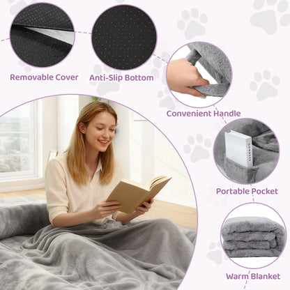Human Size Orthopedic Dog Bed Removable Cover