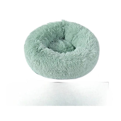 Soft Faux Fur Plush Donut Pet Bed