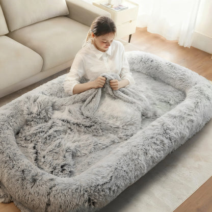 Human Size Orthopedic Dog Bed Removable Cover
