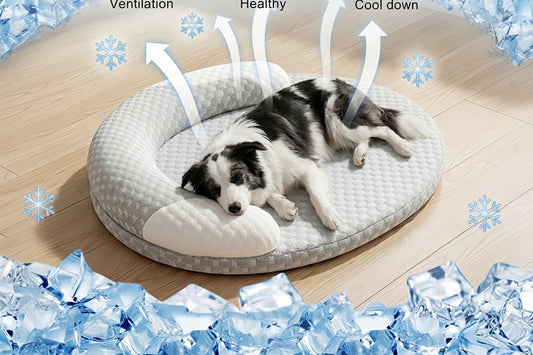 Cooling Pet Bed Breathable Ice Silk Mat for Dogs & Cats